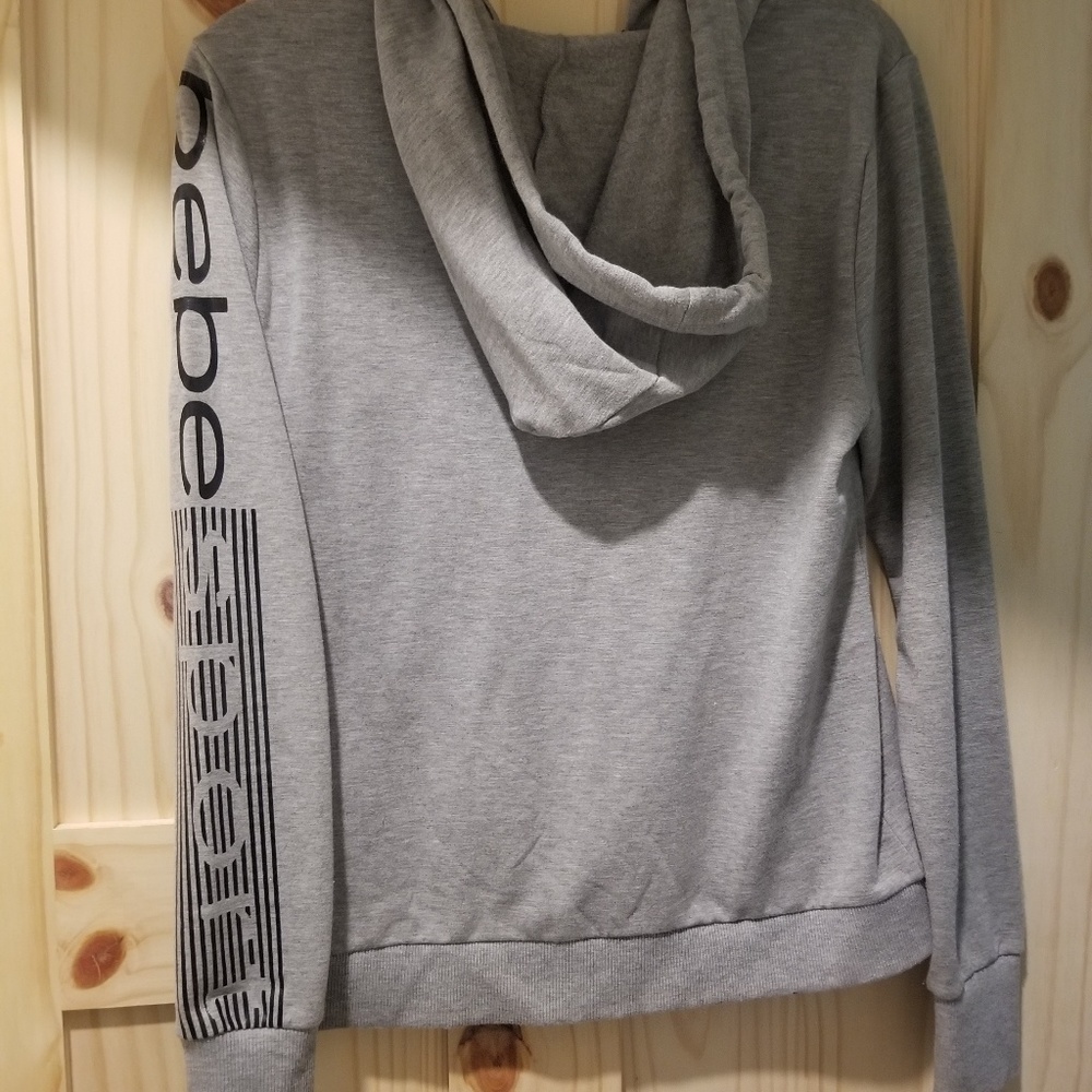 bebe gray swearshirt